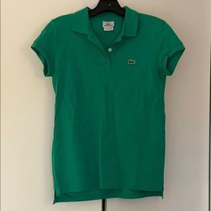 Lacoste women’s pique polo shirt size 38